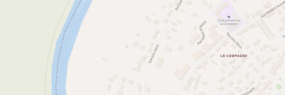 Plan du 9012 Rue Jean Macé à Revin