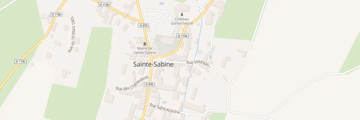 Plan du 3 Rue Verdreau à Sainte-Sabine