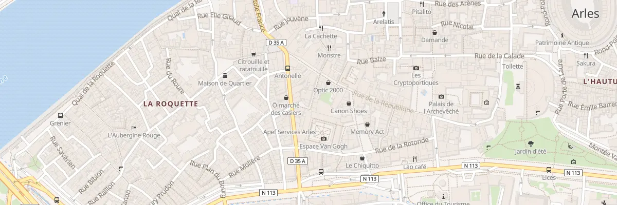 Plan du 8 Rue Dulau à Arles
