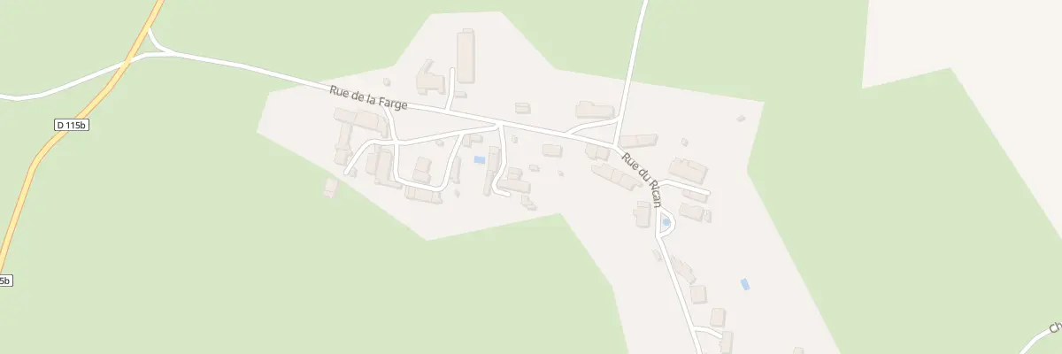 Plan du 5 Rue de la Farge à Painblanc