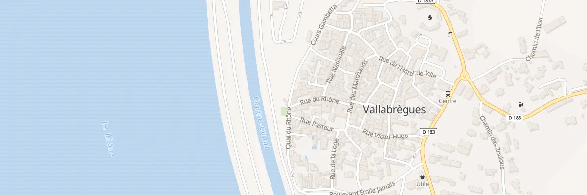Plan du 18 Rue du Rhône à Vallabrègues