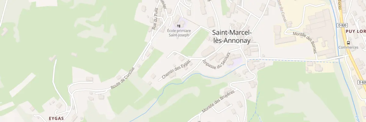 Plan du 80 Che des Eygas à Saint-Marcel-lès-Annonay