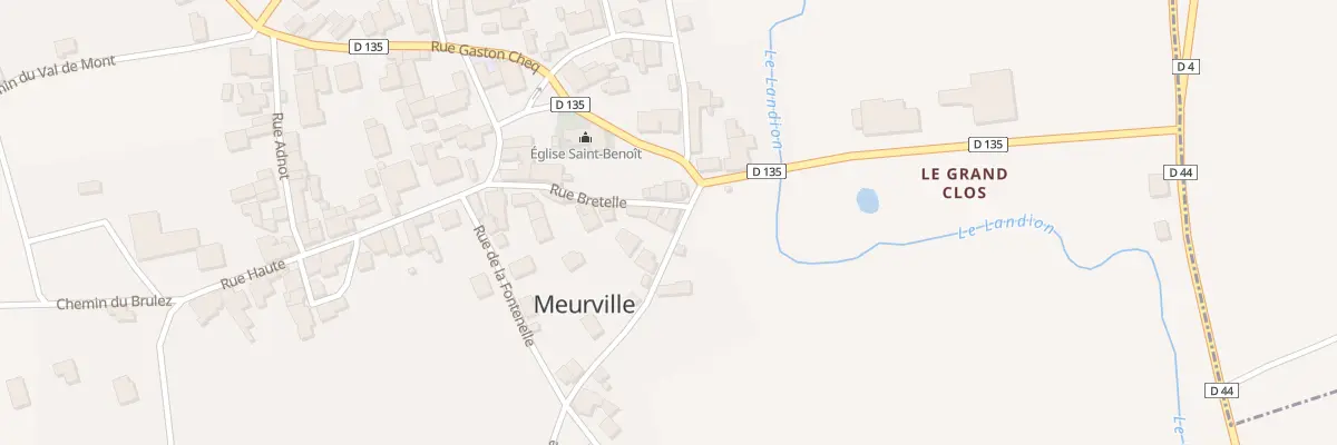 Plan du 2 Rue de la Fontaine à Meurville