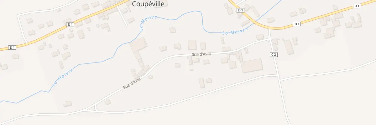 Plan du 12 Rue d’Avat à Coupéville