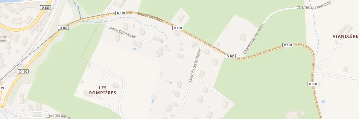 Plan du 427 Che de la Plaine à Éveux