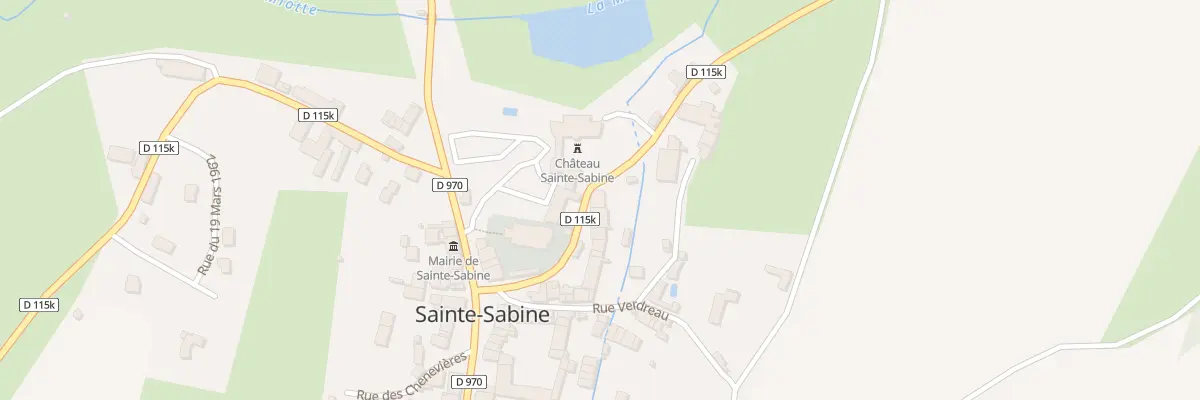 Plan du 18 Rue Saint Martin à Sainte-Sabine