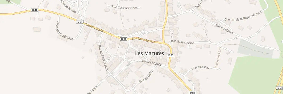 Plan du 9 Rue Saint Bernard aux Mazures