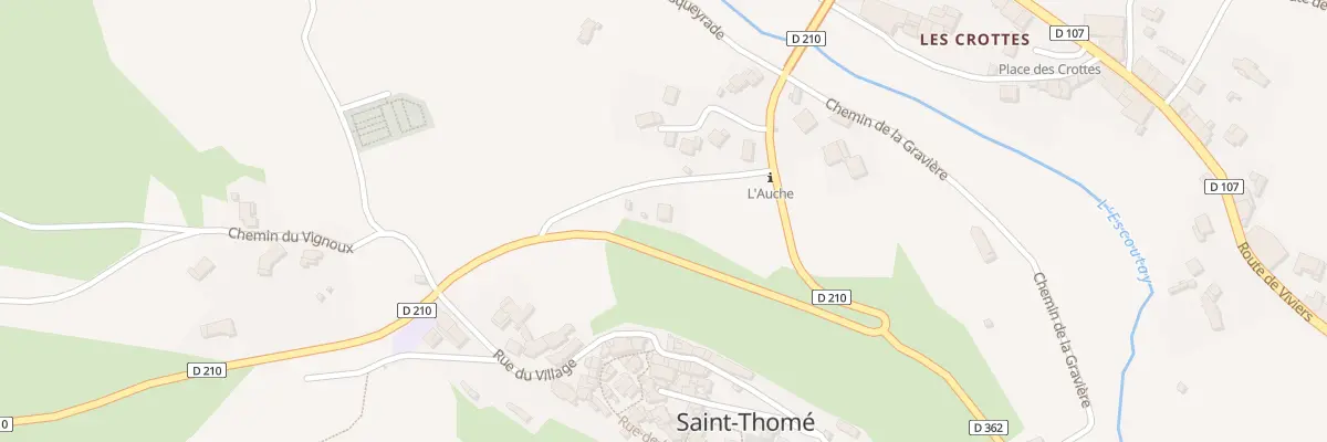 Plan du 540 Rte de Valvigneres à Saint-Thomé