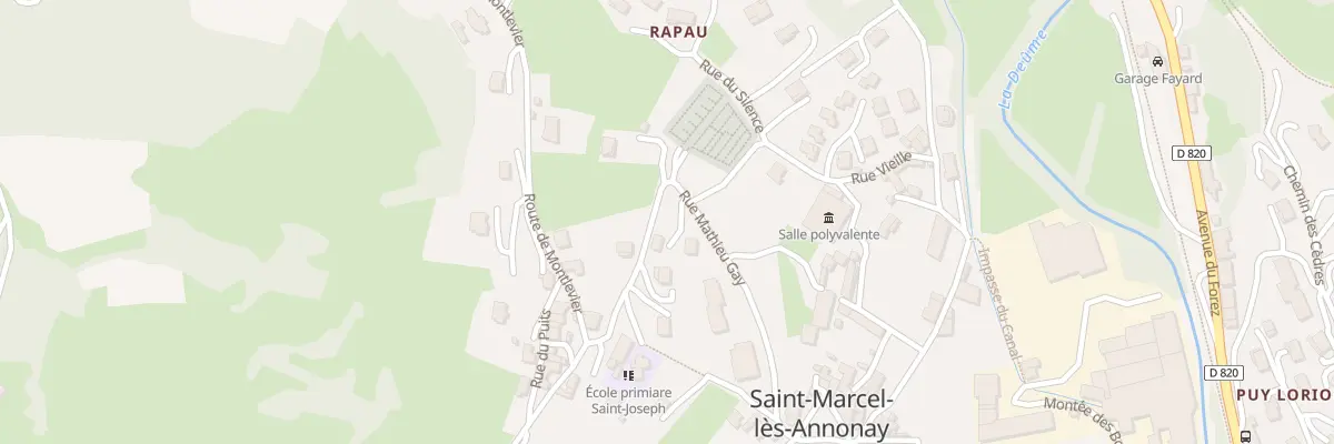Plan du 401 Rue Mathieu Gay à Saint-Marcel-lès-Annonay