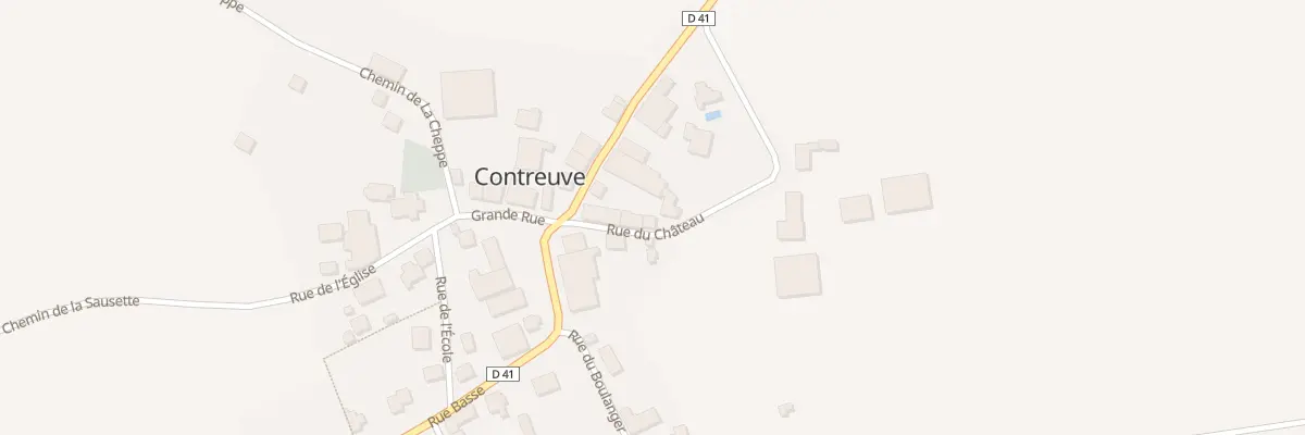 Plan du 3 Rue du Chateau à Contreuve