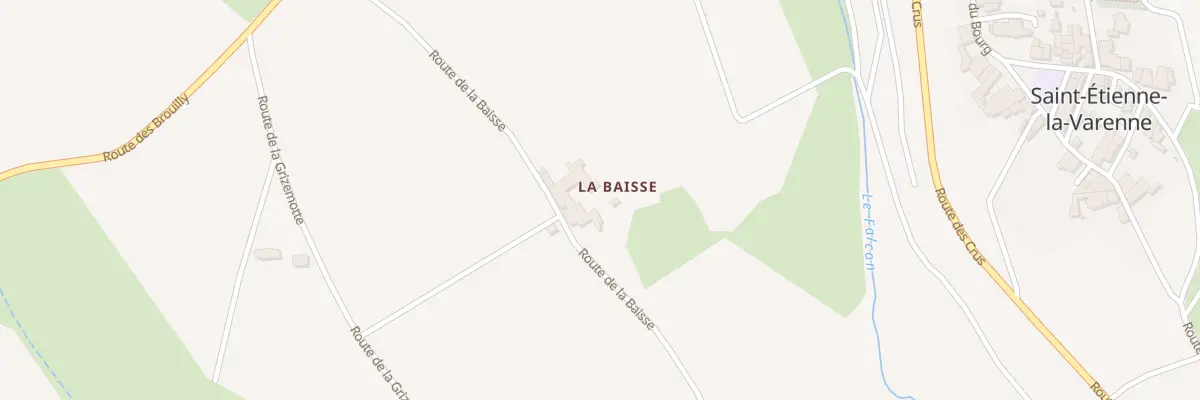 Plan du 5095 La Baisse à Saint-Étienne-la-Varenne