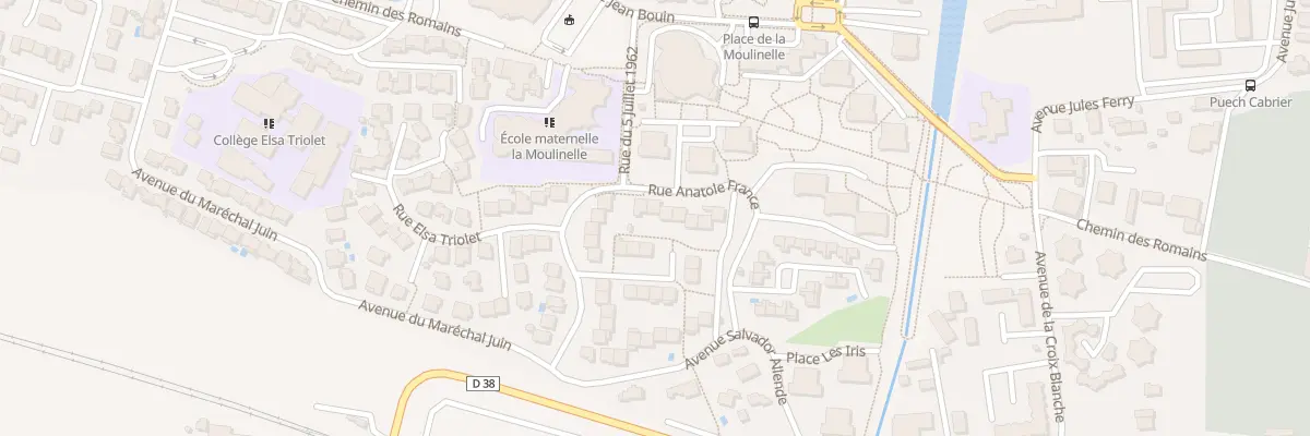 Plan du 4 Rue Anatole France à Beaucaire