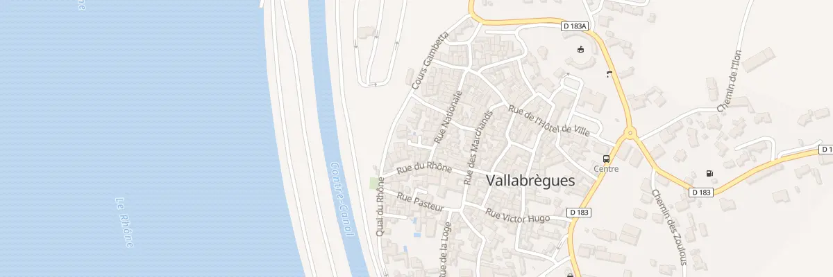 Plan du 33 Rue Nationale à Vallabrègues
