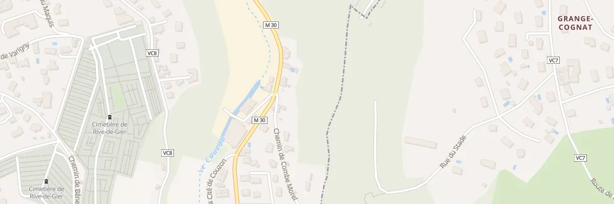 Plan du 15 Rue Vallée de Couzon à Rive-de-Gier
