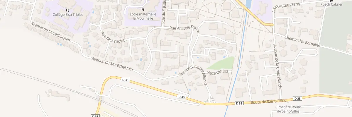 Plan du 8 Rue Folco de Baroncelli Javon à Beaucaire