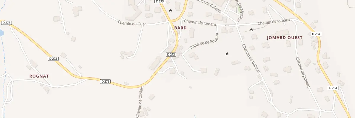 Plan du 100 Imp de Fontara à Saint-Félicien
