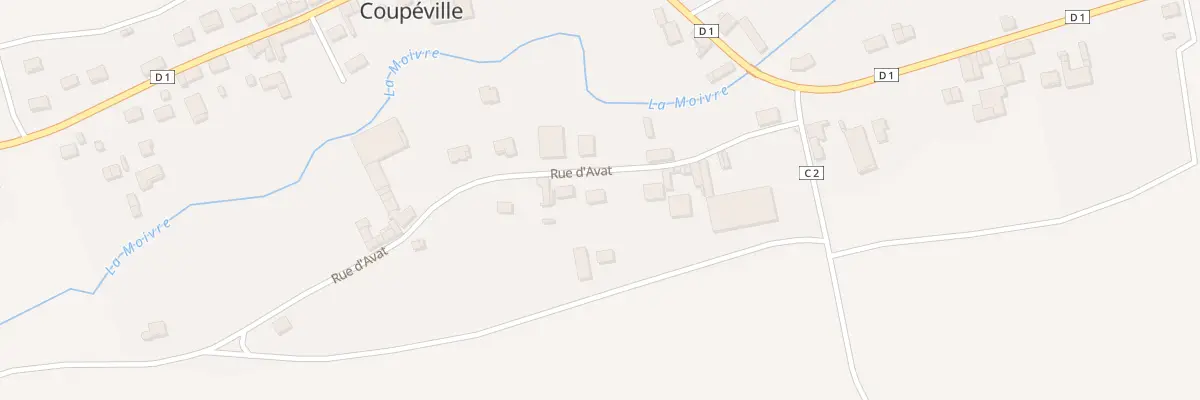 Plan du 10A Rue d’Avat à Coupéville