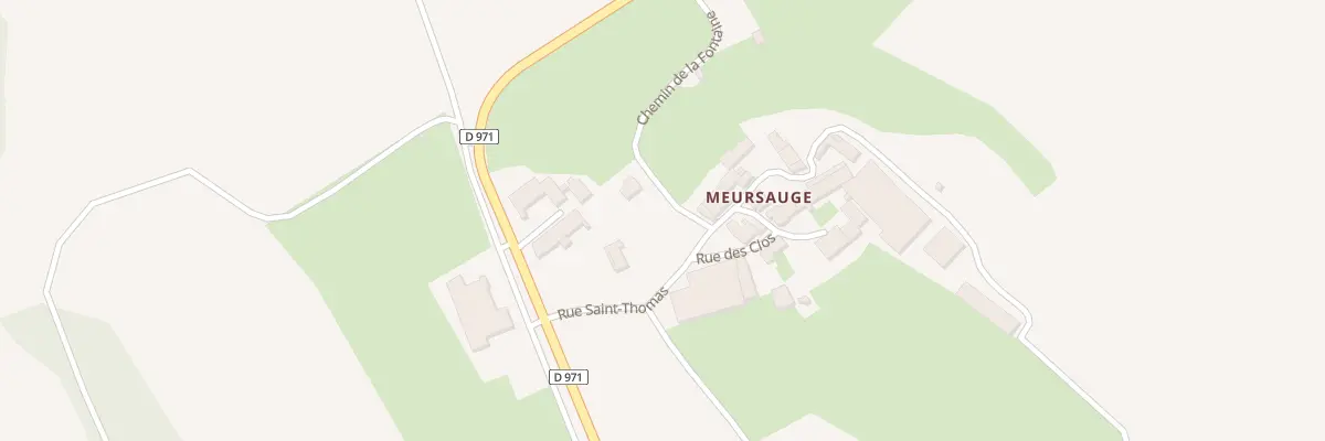Plan du 1A Che de la Fontaine Meursauges à Ampilly-les-Bordes