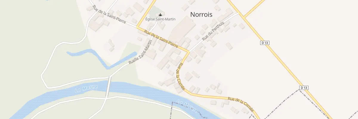 Plan du 2 Rue de la Cornee à Norrois