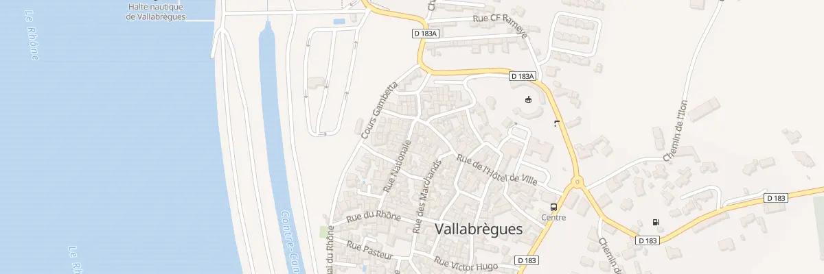 Plan du 6 Rue Nationale à Vallabrègues