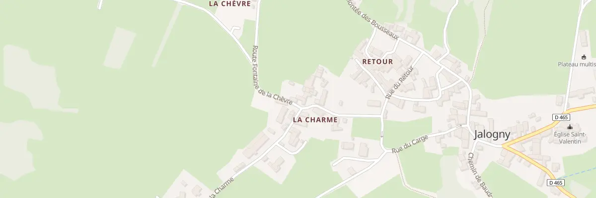 Plan du 14 Rue de la Charme à Jalogny