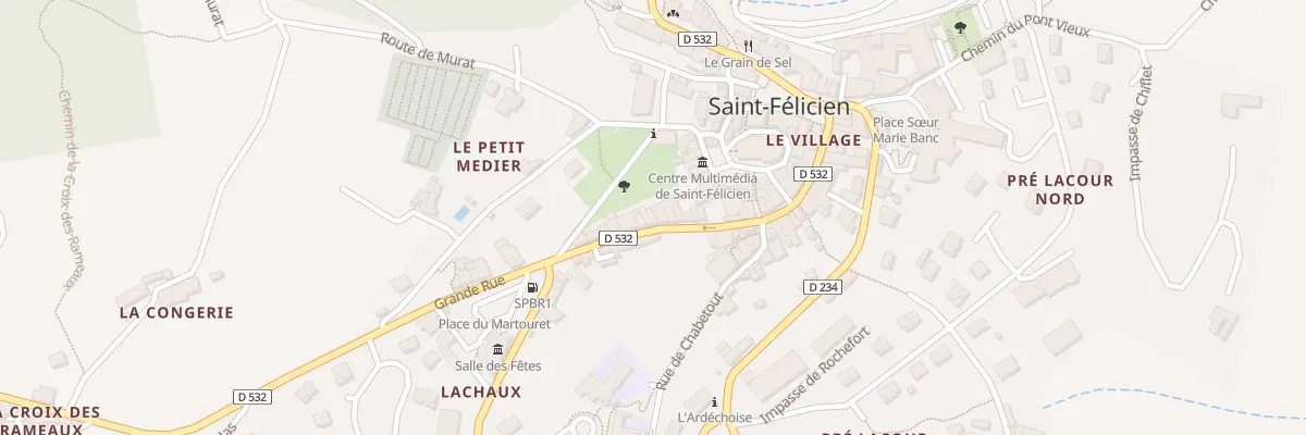 Plan du 42 Gr Grande Rue à Saint-Félicien