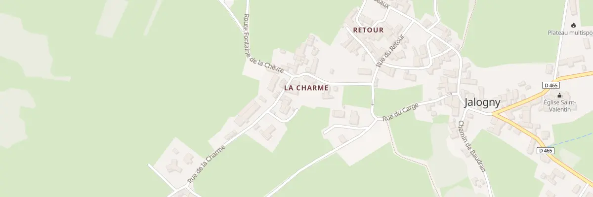 Plan du 9 Rue de la Charme à Jalogny
