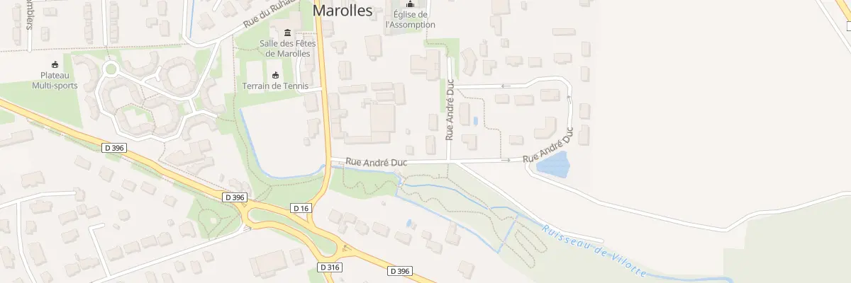 Plan du 1 Rue André Duc à Marolles