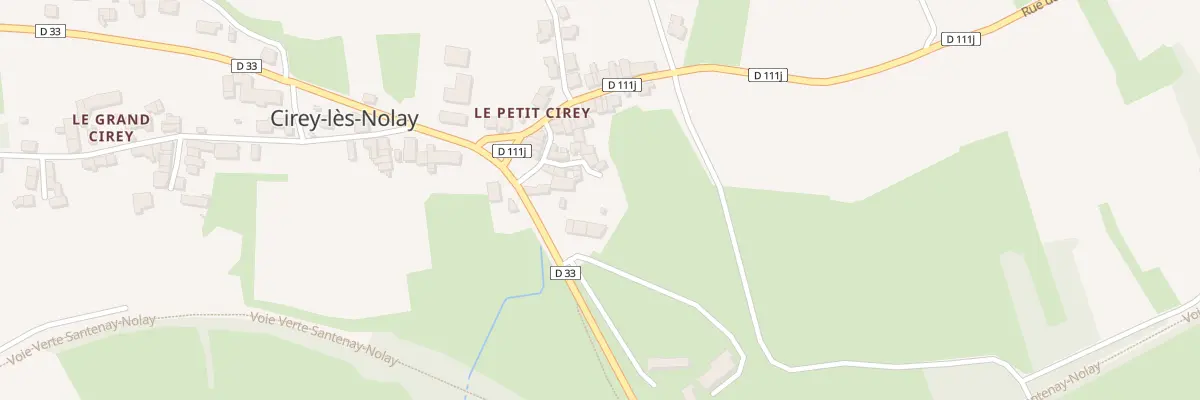 Plan du 4 Rte de Cirey à Nolay