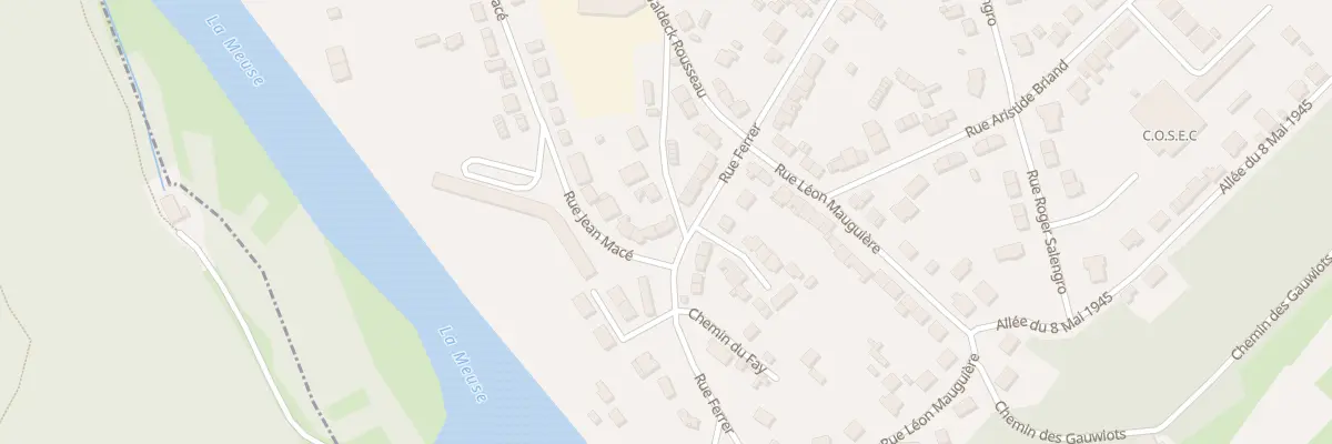 Plan du 874 Rue Ferrer à Revin