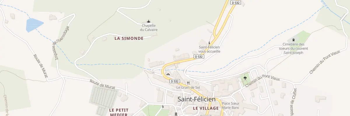 Plan du 11 Rue Charles Forot à Saint-Félicien