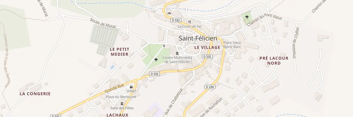Plan du 13 Pl de l’Eglise à Saint-Félicien
