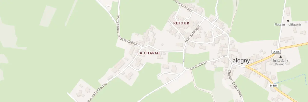 Plan du 5 Rue de la Charme à Jalogny