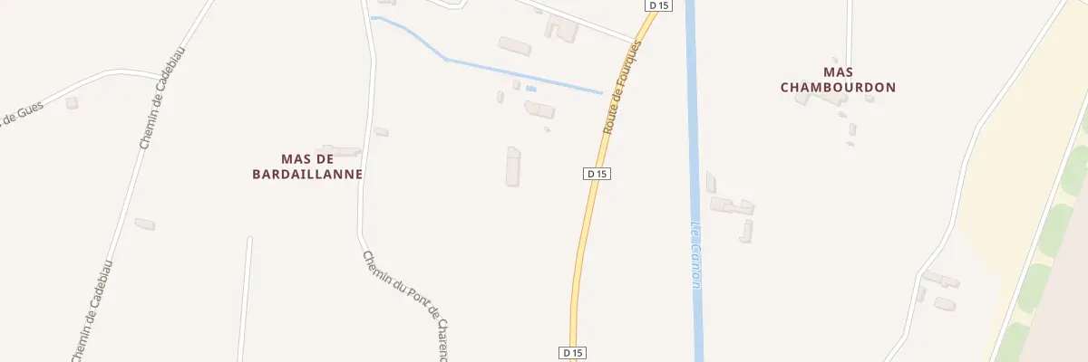 Plan du 1456 Rte de Fourques à Beaucaire