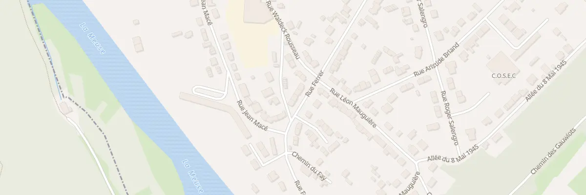 Plan du 832 Rue Ferrer à Revin