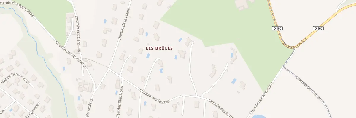 Plan du 283B Mte des Roches à Éveux