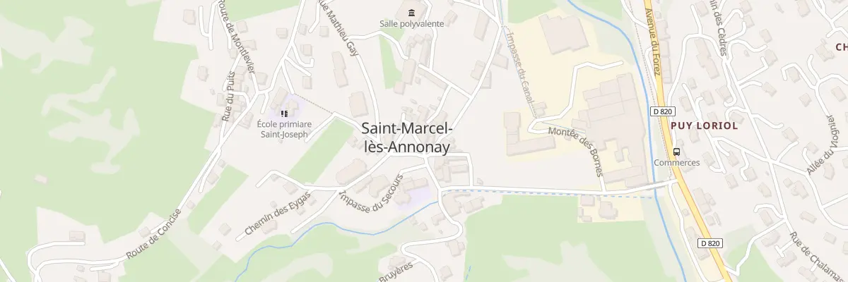Plan du 33 Rue des Amis à Saint-Marcel-lès-Annonay