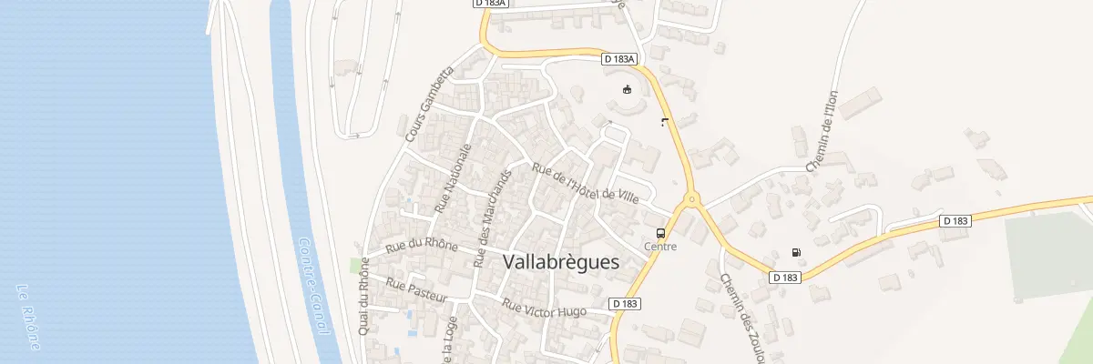 Plan du 1 Rue de la Chapelle à Vallabrègues