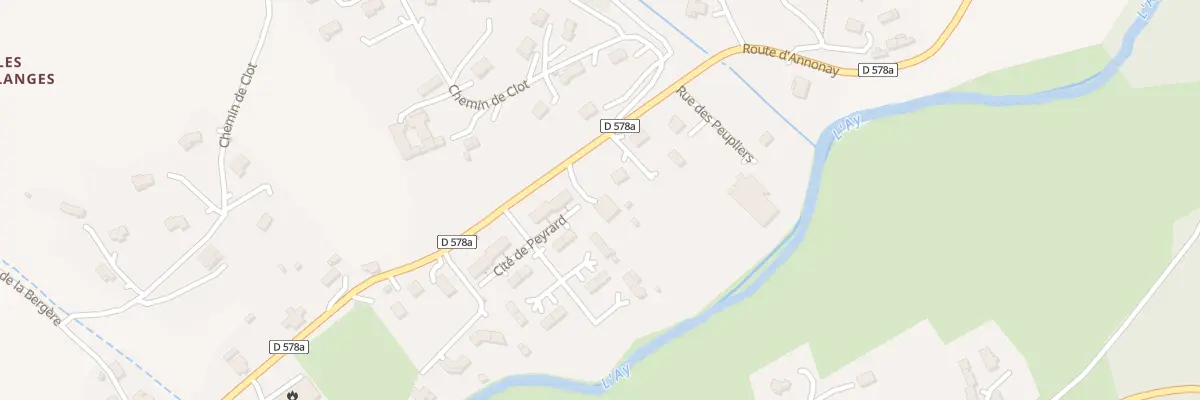 Plan du 370 Rue de Peyrard à Satillieu