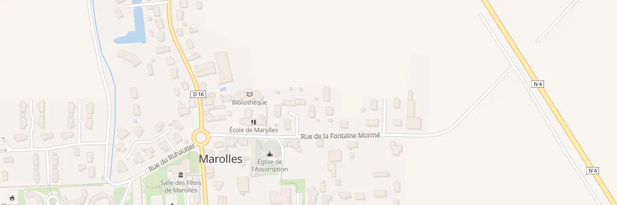 Plan du 6 Rue de la Fontaine Mormé à Marolles