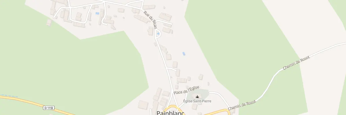 Plan du 6 Rue du Rican à Painblanc