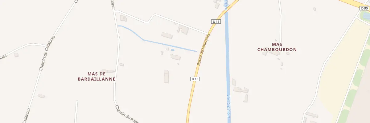 Plan du 1456A Rte de Fourques à Beaucaire