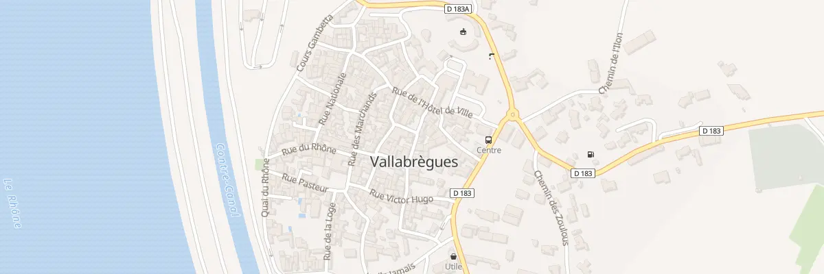 Plan du 6 Rue du Moulin d’Huile à Vallabrègues