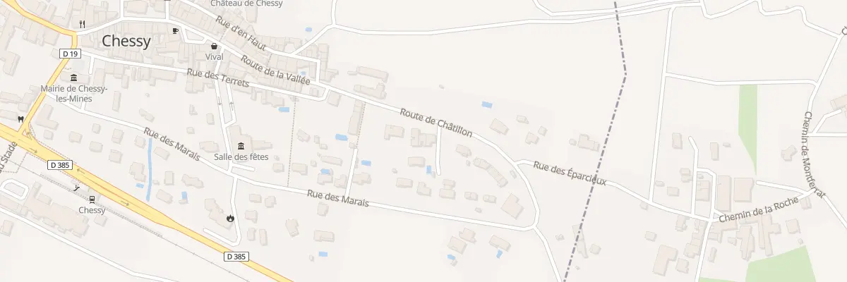 Plan du 112 Rte de Châtillon à Chessy