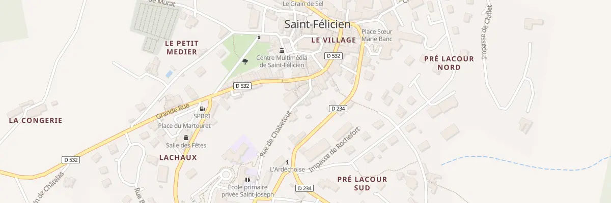 Plan du 9 Rue de Chabetou à Saint-Félicien