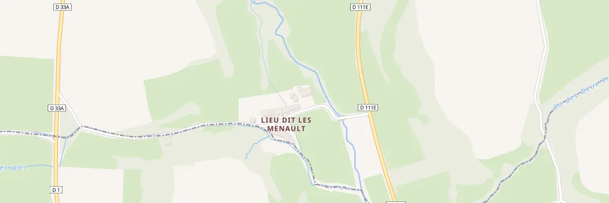 Plan du 9001 Les Menault à Nolay