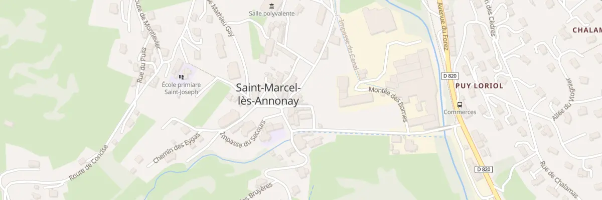 Plan du 5572 Rue des Ecoles à Saint-Marcel-lès-Annonay