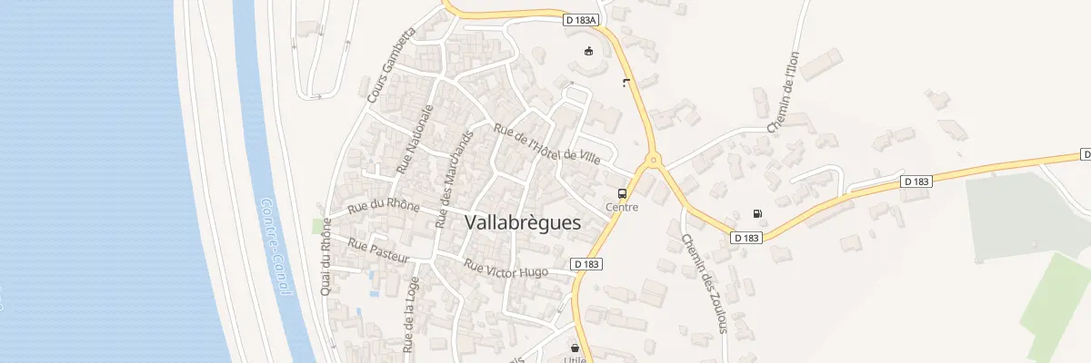 Plan du 9 Rue de la Poste à Vallabrègues