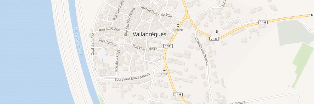 Plan du 1 Crs Lafayette à Vallabrègues