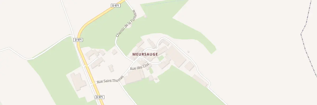 Plan du 9005 Che de Meursauges à Ampilly-les-Bordes